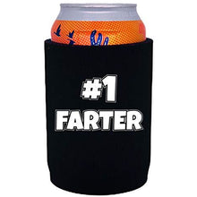 Load image into Gallery viewer, full bottom can koozie with #1 farter design
