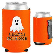 Load image into Gallery viewer, Show Me Your Boos! Halloween Magnetic Can Coolie
