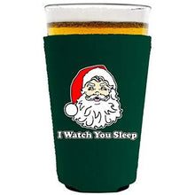 Load image into Gallery viewer, I Watch You Sleep Santa Pint Glass Coolie
