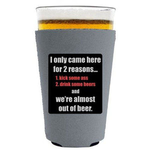 Two Reasons Pint Glass Coolie