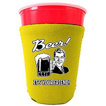 Load image into Gallery viewer, Beer! It&#39;s Your Friend! Party Cup Coolie
