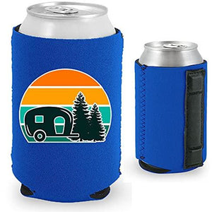 Retro Camper Magnetic Can Coolie