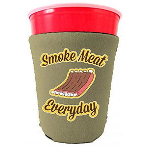 Smoke Meat Everyday Funny Party Cup Coolie