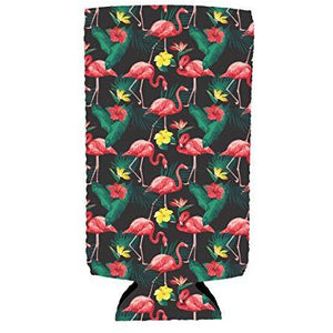 Flamingo Pattern Slim Can Coolie
