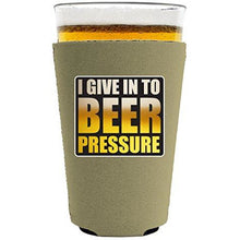 Load image into Gallery viewer, Beer Pressure Pint Glass Coolie
