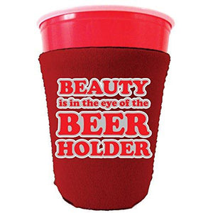 Beauty in the Eye of the Beer Holder Party Cup Coolie