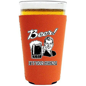 Beer! It's Your Friend! Pint Glass Coolie