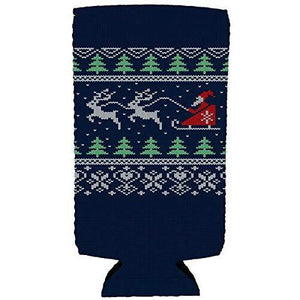 Christmas Sweater Slim Can Coolie