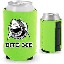 Load image into Gallery viewer, Bite Me Shark Magnetic Can Coolie
