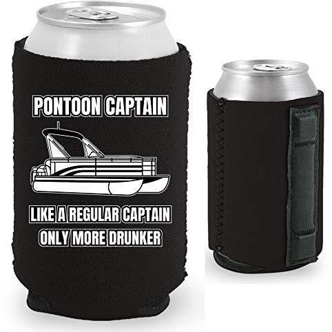 black magnetic can koozie with 