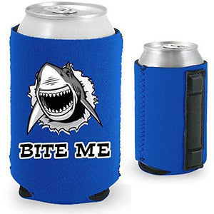 Bite Me Shark Magnetic Can Coolie