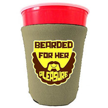 Load image into Gallery viewer, Bearded For Her Pleasure Party Cup Coolie
