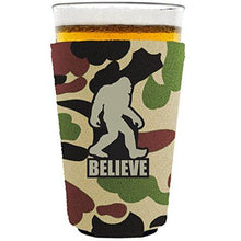 Load image into Gallery viewer, Bigfoot Believe Pint Glass Coolie
