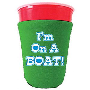 I'm On A Boat Party Cup Coolie
