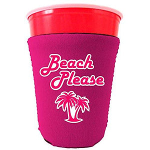 Beach Please Party Cup Coolie