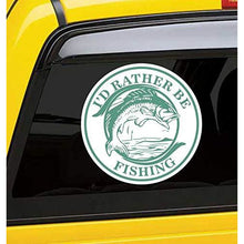 Load image into Gallery viewer, I&#39;d Rather Be Fishing Vinyl Sticker

