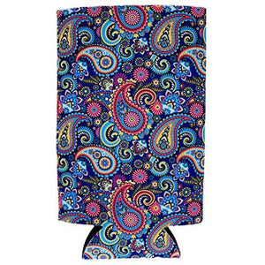 Paisley Pattern 16 oz. Can Coolie