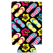 Load image into Gallery viewer, Flip Flops Pattern 24oz Can Coolie
