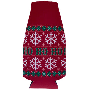 Ho Ho Ho Christmas Sweater Beer Bottle Coolie