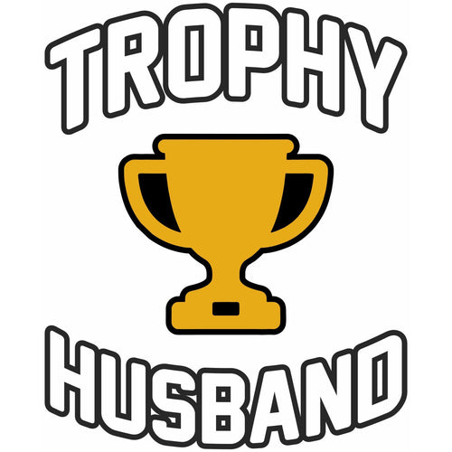 Trophy Husband vinyl sticker design 