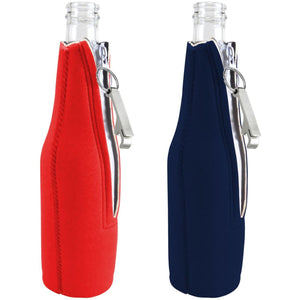 Merry Fucking Christmas and Happy Fucking New Year Beer Bottle Coolie Set With Openers