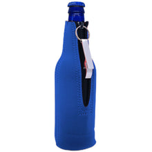 Load image into Gallery viewer, Blacked Out Beer Bottle Coolie With Opener
