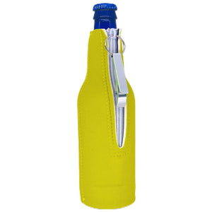 Mountain Bear Beer Bottle Coolie with Opener Attached