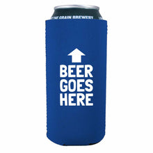 Load image into Gallery viewer, Beer Goes Here 16 oz. Can Coolie
