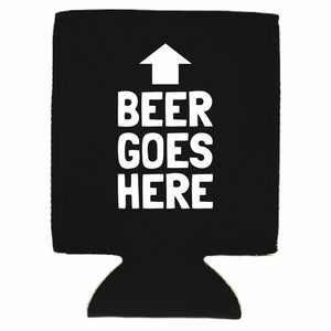 Beer Goes Here Can Coolie