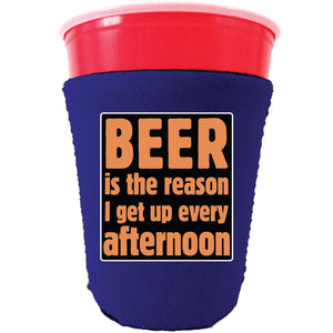 Beer is the Reason Party Cup Coolie