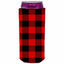Load image into Gallery viewer, Buffalo Check Pattern Printed Slim Can Coolie
