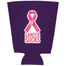 Load image into Gallery viewer, Cancer Sucks Neoprene Pint Glass Coolie
