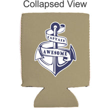 Load image into Gallery viewer, Captain Awesome Anchor Can Coolie
