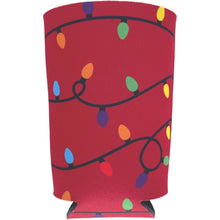 Load image into Gallery viewer, Christmas Lights Pattern Pint Glass Coolie
