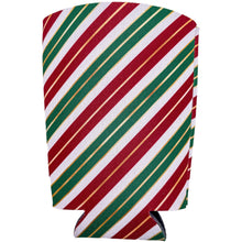 Load image into Gallery viewer, Christmas Stripes Pattern Pint Glass Coolie
