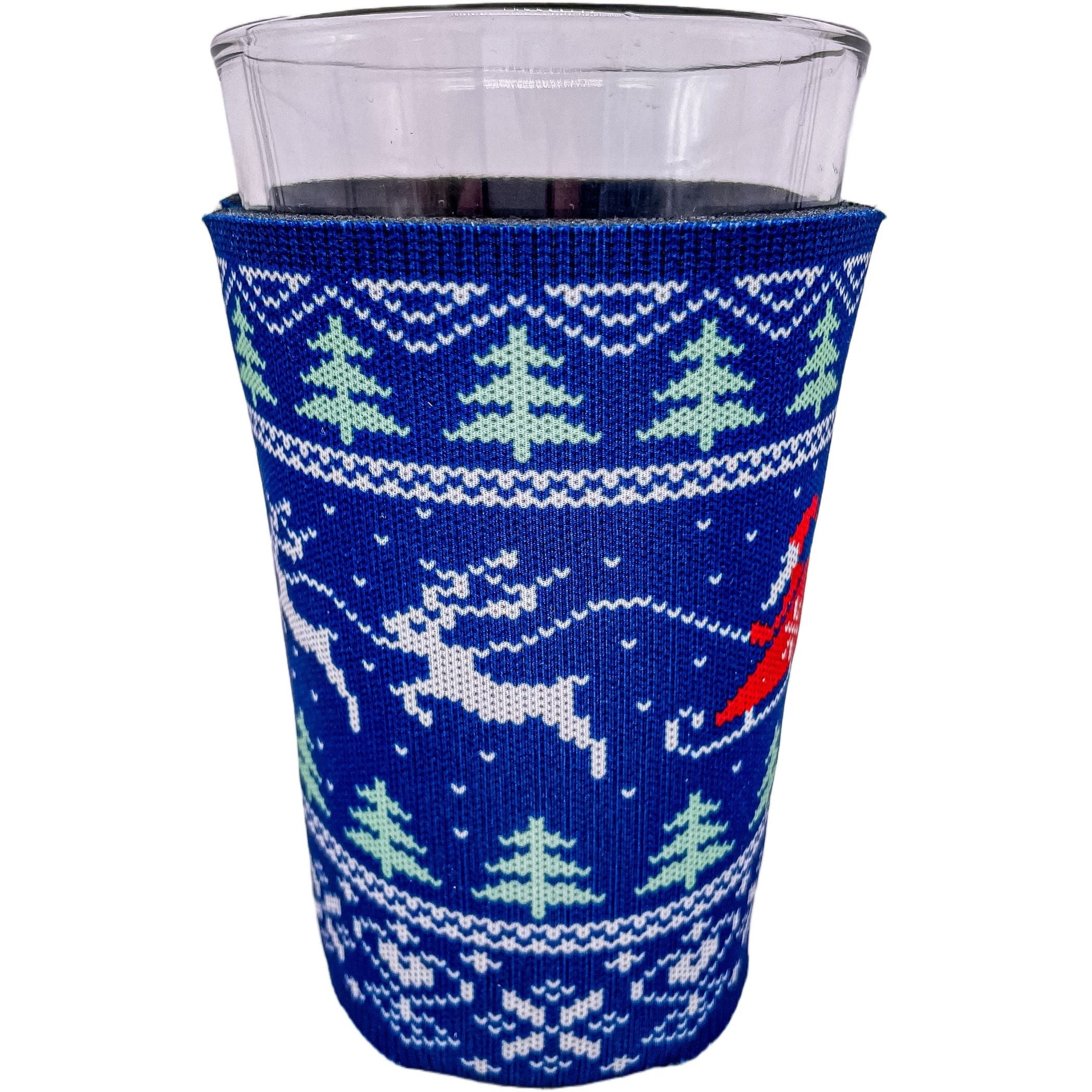 Reindeer and Beers Christmas Pattern 16 oz. Can Coolie – Coolie