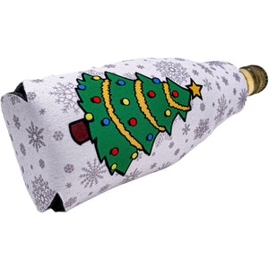 Christmas Tree Pattern Zipper Bottle Coolie