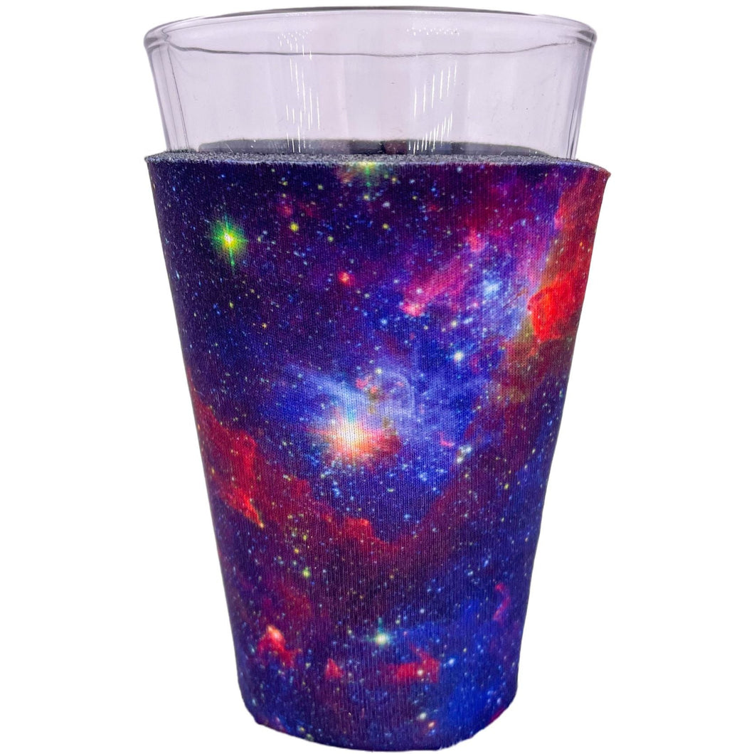 galaxy pattern koozie with multi-color design 