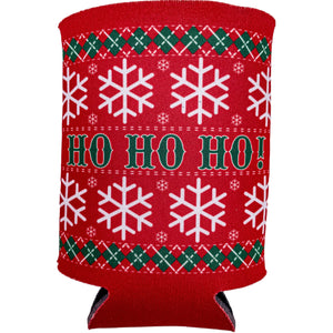 Ho Ho Ho Pattern Christmas Sweater Can Coolie