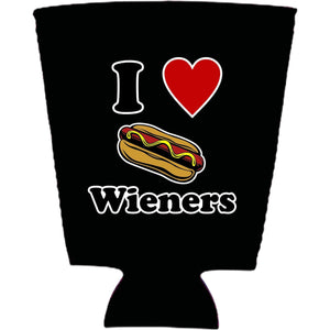 I Lover Wieners Pint Glass Coolie