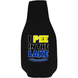 I Pee In The Lake Beer Bottle Coolie