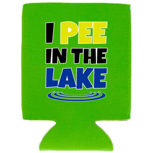 I Pee In The Lake Magnetic Can Coolie