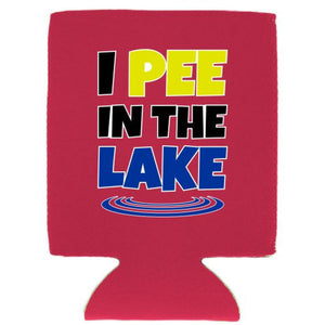 I Pee In The Lake Magnetic Can Coolie