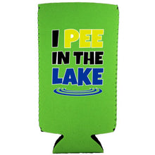 Load image into Gallery viewer, I Pee In The Lake Slim Can Coolie
