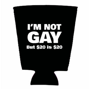 I'm Not Gay Pint Glass Coolie