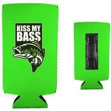 Load image into Gallery viewer, Kiss My Bass Magnetic Slim Can Coolie
