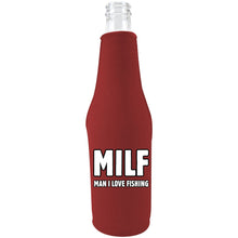 Load image into Gallery viewer, MILF, Man I Love Fishing Beer Bottle Coolie
