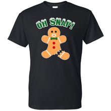 Load image into Gallery viewer, Oh Snap Gingerbread Man Christmas/Holiday Funny T Shirt
