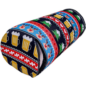 Reindeer and Beers Christmas Pattern 24oz Can Coolie