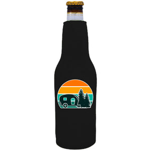 Retro Camper Beer Bottle Coolie